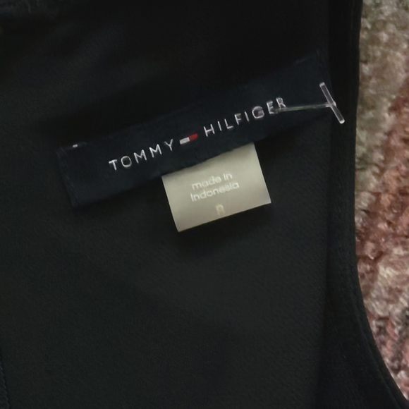 Tommy Hilfiger Sleeveless Black Utility Dress with Front Pockets Size 8 - Picture 9 of 10
